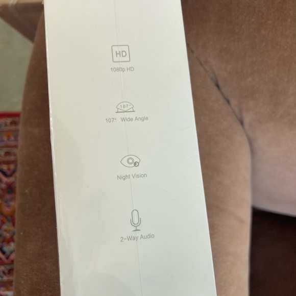 YI home security camera NWT in box covered in plastic. Never opened. - Picture 3 of 3